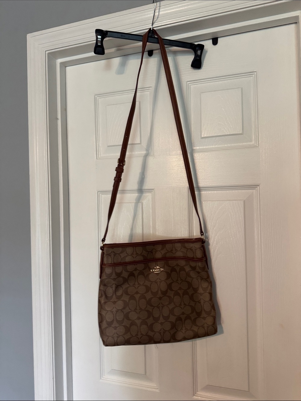 Coach Brown Signature Crossbody Bag